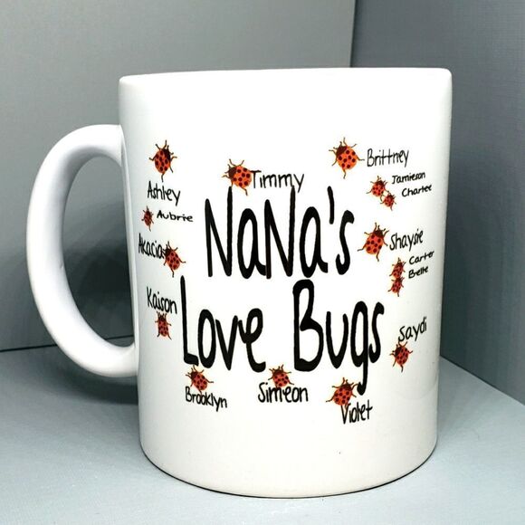 COPY - Coffee mug, 11 oz, Nana's Love Bugs - Picture 1 of 1